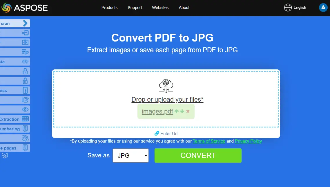Drop or upload your files